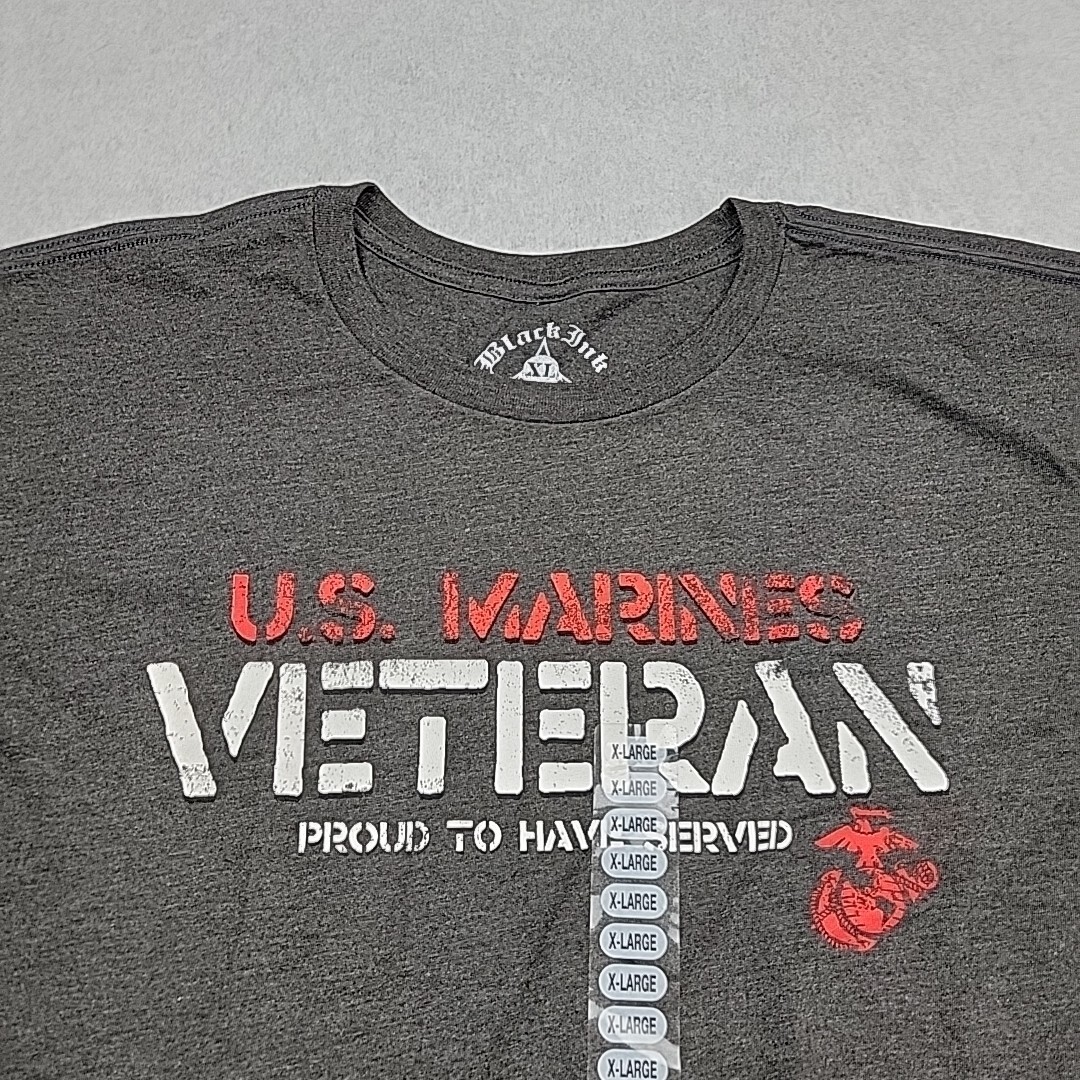 USMC Marines Shirt Adult XL Gray Live Free Veteran Proud To Have Served Mens eBay