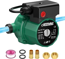 Hot Water Recirculating Pump, 3-Speed-Control Recirculating Pump for Water Heate