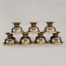 Tibetan Buddhist Bronze Water Offering Bowls with Stand 7pcs - Made in Nepal
