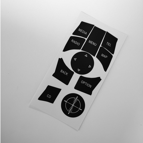 1 Set Button Repair Decal Stickers For BMW 3 Series E90 E92 E93 iDrive 2009-2011 - Picture 4 of 6