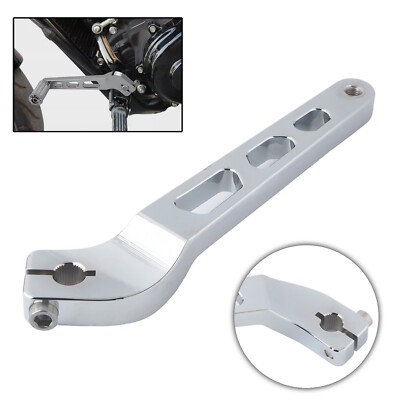 Aluminum CNC Chrome Gear Shift Lever For Harley Dyna Fat Bob FXDF Softail FXST