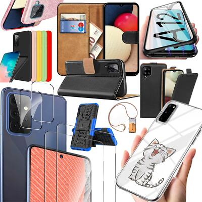 Schutzhülle für Samsung Galaxy A12 M12 Klapp Tasche Handy Hülle