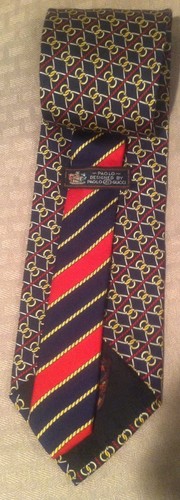 Authentic PAOLO GUCCI necktie 100% Silk, Made In Italy -very Handsome!! - Picture 5 of 8