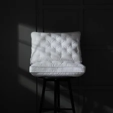 Adjustable Layer Goose Feather down Pillows Queen Set of 1, Assemblable Bed Pill