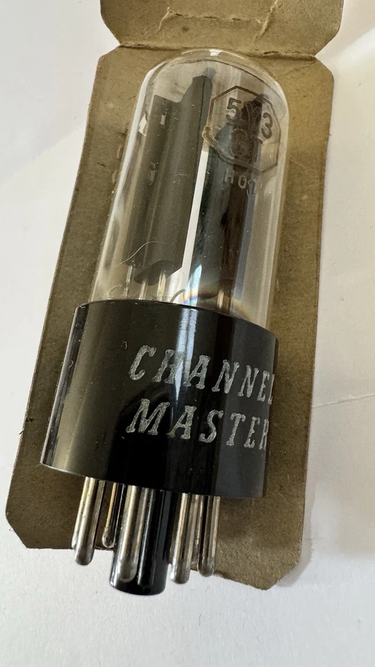 NOS Channel Master  5Y3, 5Y3GT Black PLATES Bottom Foil D Getter RECTIFIER - Image 4 of 4