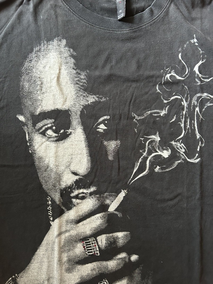 ヒップホップ★2PAC★白黒2体セット 2Pac Official Merch All Eyez On Me T-shirts / Black - 名古屋