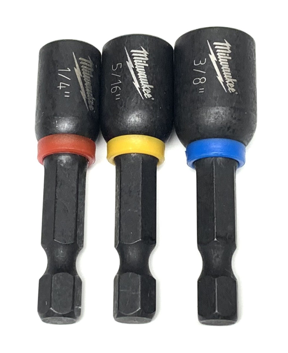 Milwaukee SHOCKWAVE Impact Duty 1-7/8-Inch Magnetic Nut Driver 3Pc Set