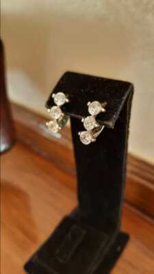 Silber Ohrringe 925 test .Silver Earrings 925 hallmark 