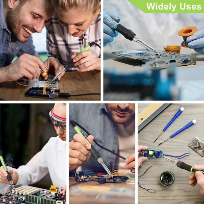 Kit Saldatore Professionale 80W Con Display LCD - 13 Accessori Inclusi Per Fai Da Te E Riparazioni Domestiche - Foto 11