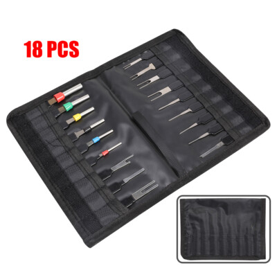 18Pcs Heavy Duty Thick Car Terminal Removal Kit Wire Connector Pin Release Tool