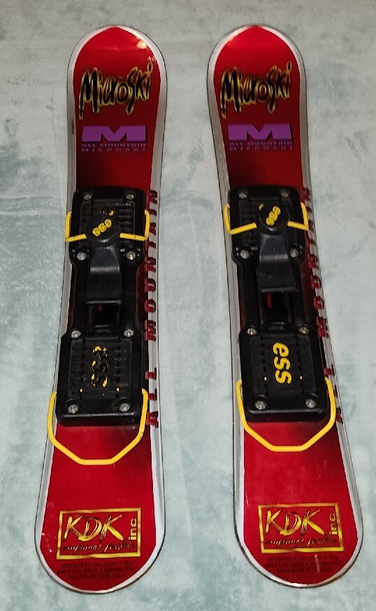 MicroSki Original Skiboards Snow Blade Skis 66cm Ultra Rare