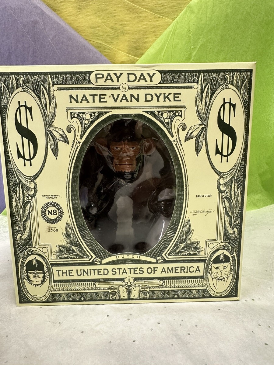 Pay Day Collectible Vinyl Figure by Nate Van Dyke Bank Robber 