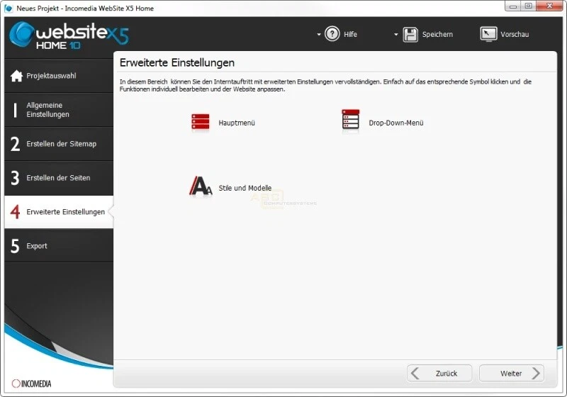 Incomedia Website X5 Home 10 (Windows XP/Vista/7/8) MiniBox inkl. CD (Neu/OVP) - Bild 3 von 4