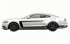 Racing Stripe Graphic Decal Sticker For Ford Mustang Coupe Gt Shelby Gt500 Gt350 Racing Stripe Graphic Decal Sticker For Ford Mustang Coupe Gt Shelby Gt500 Gt350