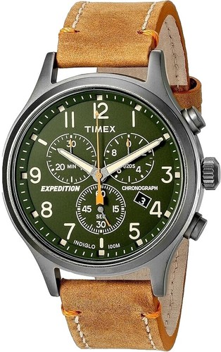 Timex Expedition Field Chronograph Black Dial Nylon 43 mm Men's
