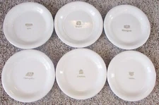 6 Williams Sonoma Cheese Appetizer Canapé Plates 6 1/4"