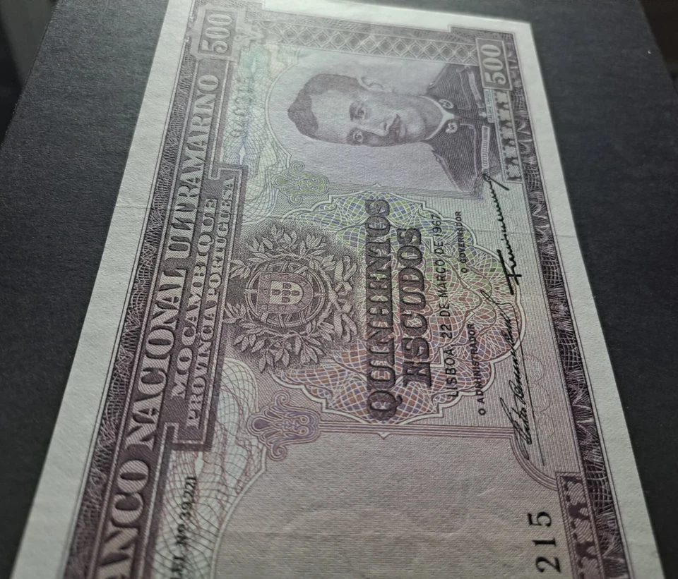 Portugal Mozambique 500 Escudos 1967 P.110a (NO OVERPRINT) ALMOST UNCIRCULATED - Image 3 of 4
