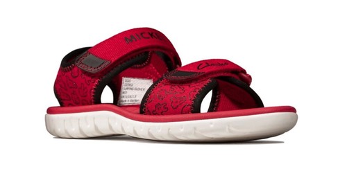 Clarks Disney Mickey Mouse Boys Red Surfing Glove Kids Sandals NEW | eBay