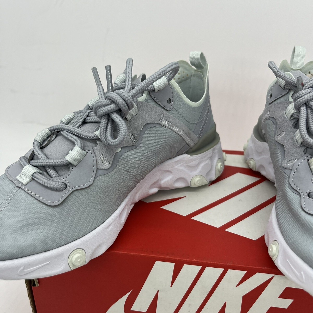 ★ Nike ★ React Element 55 Wolf Grey Game  Nike React Element 55 