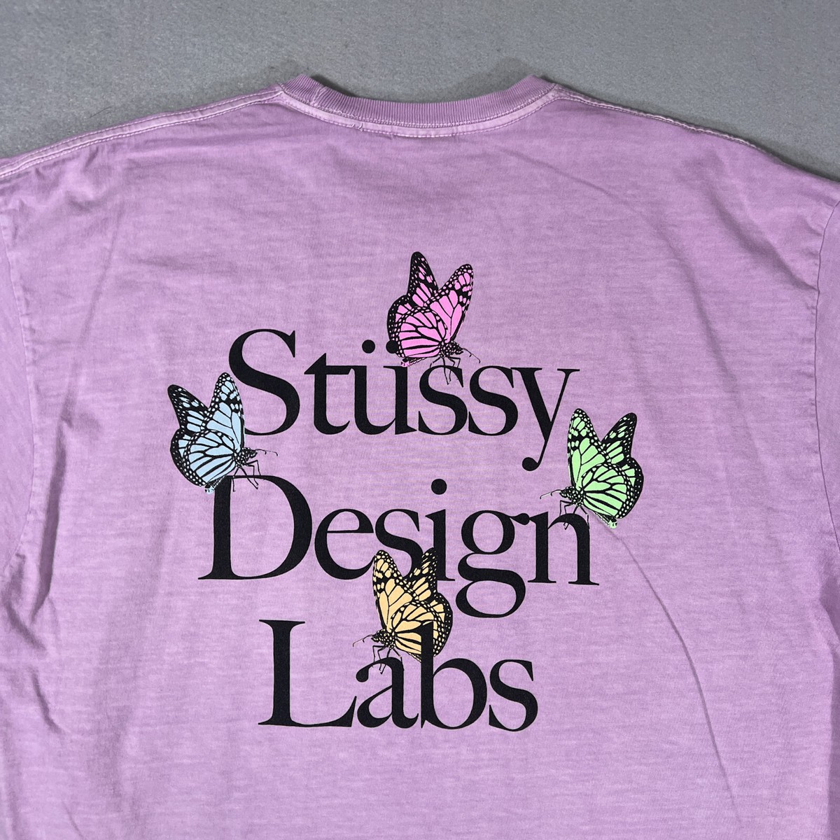 Vintage Stussy Design Labs Butterfly GRAPHIC TEE Made in