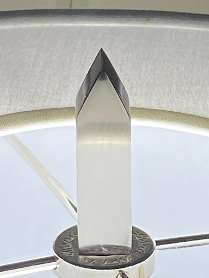 Robert Abbey 帝国灯台灯抛光镍/银白色大理石 S225 — 第 4/4 张图片