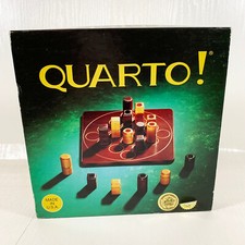 Wooden Vintage QUARTO! Strategy Board Game - ...