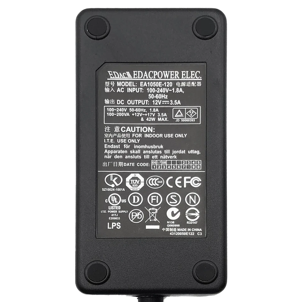 NEW Original EdacPower AC Adapter Charger for Korg KA320 PA-588 X-50 - Image 2 of 4