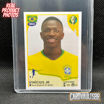 2019 Panini Copa America Vinicius Jr Rookie Brazil Sticker #33