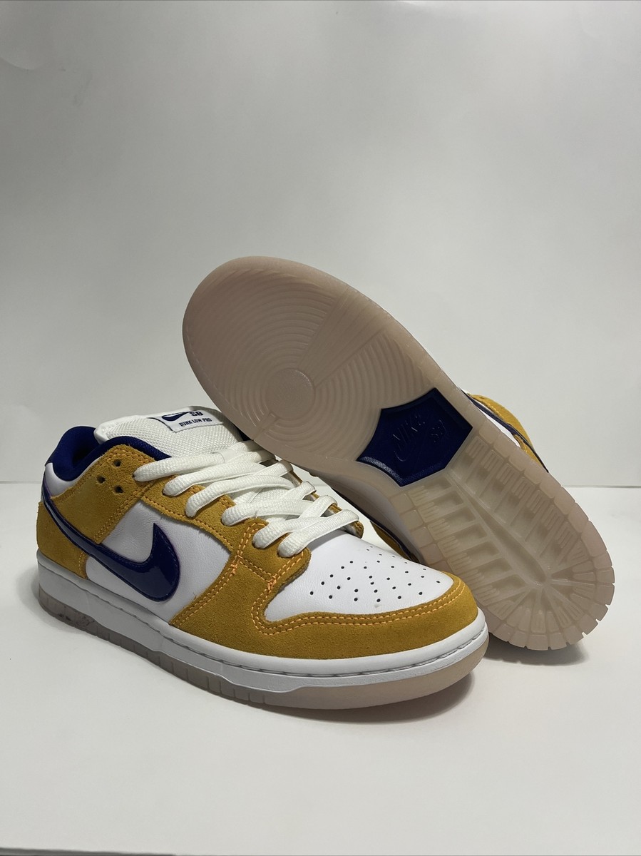 New Nike SB Dunk Low Pro Lakers Laser Orange Purple Mens New Nike SB Dunk Low Pro Lakers Laser Orange Purple Mens