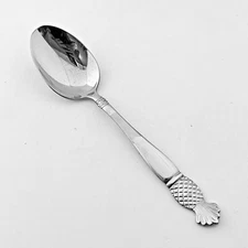 International Silver Company Stainless Soup Spoon Pineapple Glossy Flatware