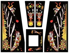 Hurricane Pinball Machine CABINET Decal Set