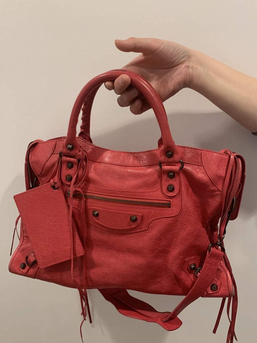 Hong Kong Revival bryst Balenciaga Agneau Classic Hardware City Rouge Coquelicot | eBay