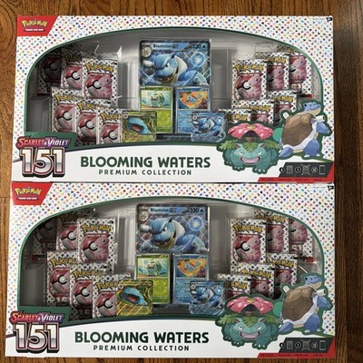 LOT OF 2 Pokemon TCG: 151 Blooming Waters Premium Collection - NEW SEALED