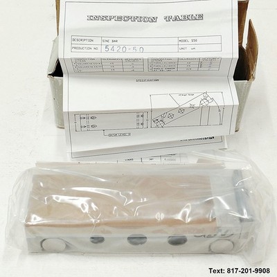 Accupro Sine Bar, 2'' Wide on 5'' Centers, Accupro 5420-50 & Inspection Report
