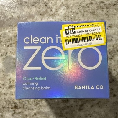 Banila Co Clean It Zero Cica-Relief Calming Cleansing Balm (Full-Size) 3.4oz New