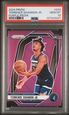 2024 PANINI PRIZM PURPLE PRIZM #224 TERRENCE SHANNON JR. 7/99 PSA 10