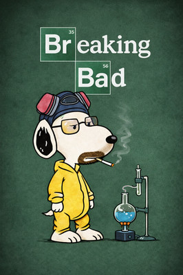 Breaking Bad Snoopy Parody Cool Cute Repro Print Poster 13x19