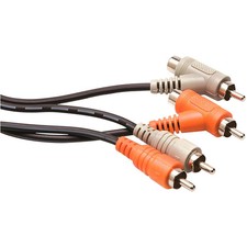 Hosa Dual RCA to RCA Cable Black 1 m