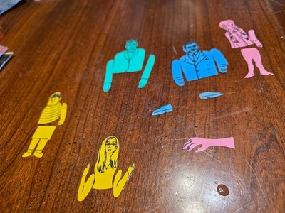 RARE 1965 The Addams Family Cartoon Kit Colorforms Toy -PARTS