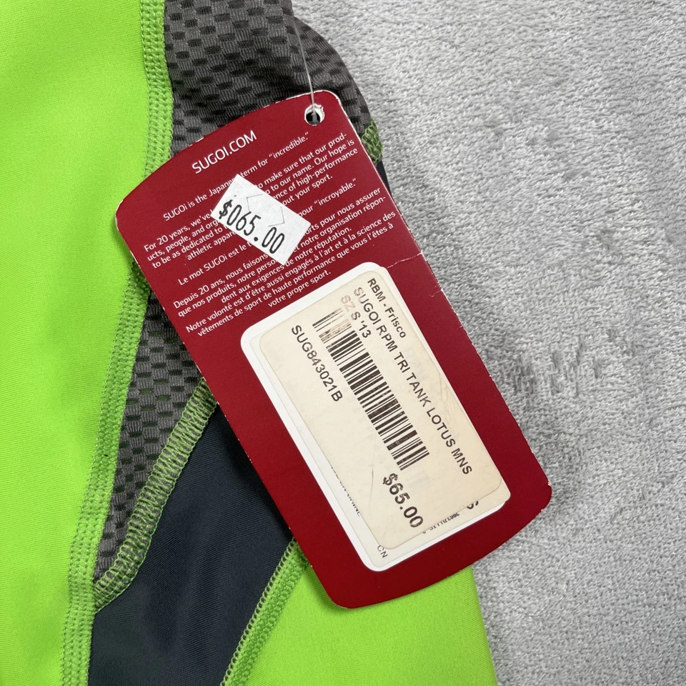 NUEVO CON ETIQUETAS Camisa de ciclismo Sugoi RPM Tri Tank para mujer S Lotus Pro Fit absorbente 3/4 cremallera $65 Foto 3 de 4