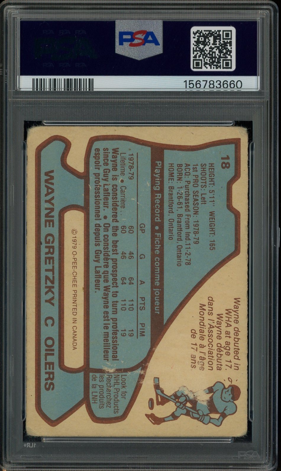 Wayne Gretzky HOF Signed 1979-80 O-PEE-CHEE OPC #18 RC Rookie PSA/DNA 10 AUTO view 3