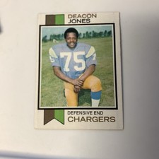 1973 Topps NFL FAIR Deacon Jones LA Chargers 
