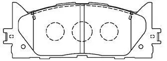 ADVICS 2006-2015 Toyota Camry Brake Pad Set A1N154