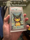 Pokemon Poncho-Wearing Pikachu Rayquaza Japanese Full Art Promo 231/XY-P PSA 8