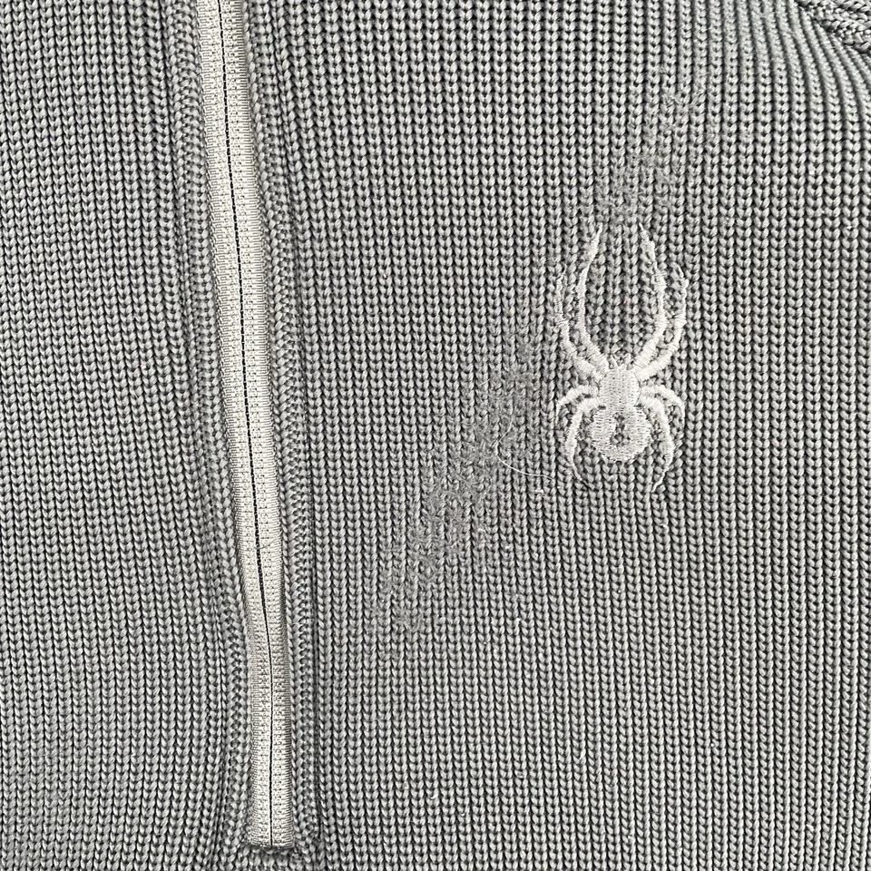 Spyder Core Jacket Adult Large Gray 1/4 Zip Pullover Midweight Sweater Men - Image 3 of 4