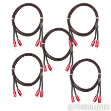 AudioQuest Golden Gate RCA Cables; 1.5m Stereo Interconnect; Lot of 5 (Unused)