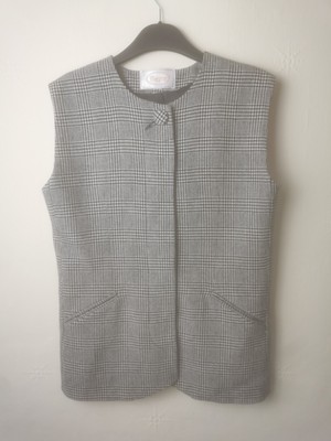 Magee Ireland Wool Cashmere Vest Gilet Waistcoat Size 14 Tweed