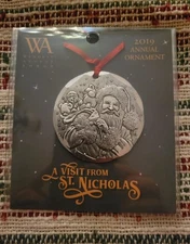 WENDELL AUGUST FORGE ANNUAL ORNAMENT 2019 A VISIT FROM ST NICHOLAS - NEW