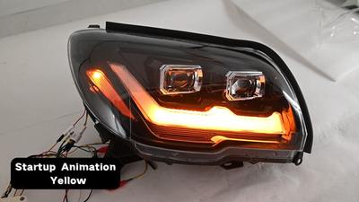 Pair LED Front Headlights For Toyota 4Runner 2006-2009 DRL