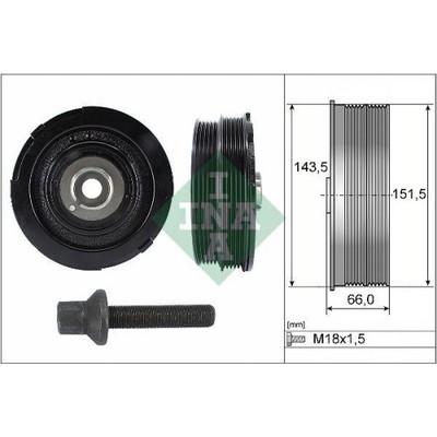 Riemenscheibensatz Kurbelwelle Schaeffler Ina 544 0069 20 für Bmw Mini